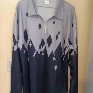 Elegant Two-Tone Men's Dress Shirt